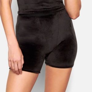 SKIMS velour bike shorts